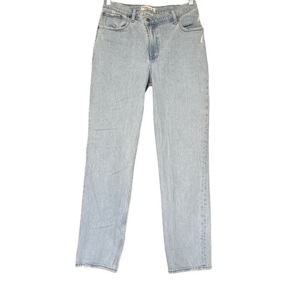 Abercrombie & Fitch Curve Love Ultra High Rise 90s Straight Jean Womens Sz 8/29 - Picture 2 of 8